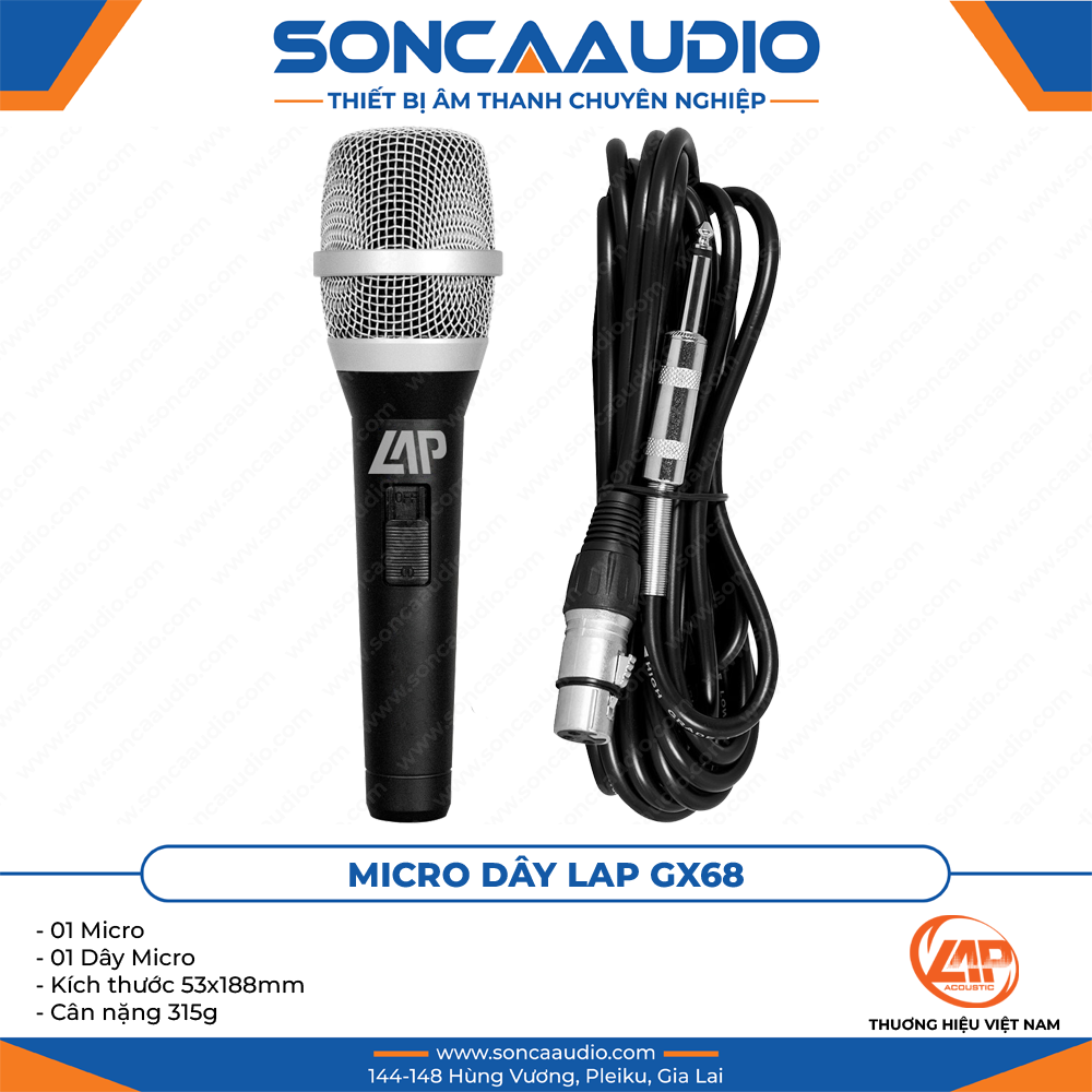 Micro dây Lap Acoustic GX68
