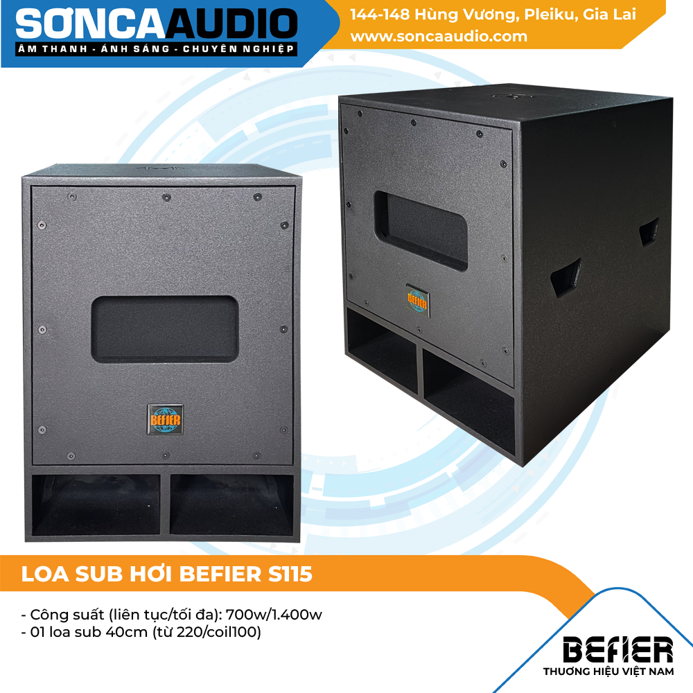Loa Befier S115 (Bán theo Cặp)  