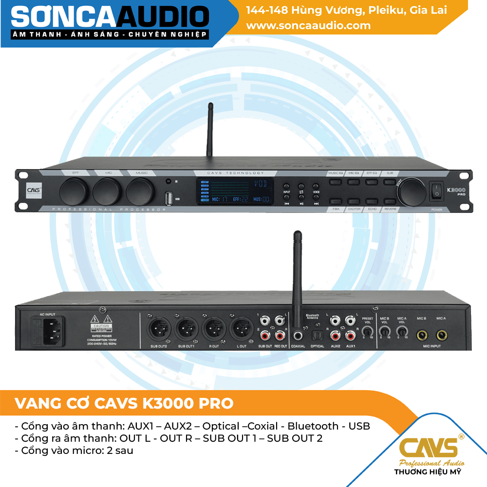 Vang cơ CAVS K3000 Pro