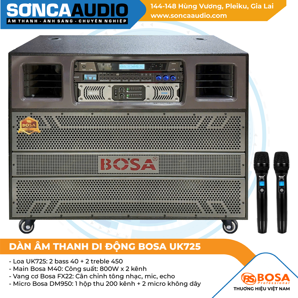 Dàn âm thanh di động Bosa UK725  