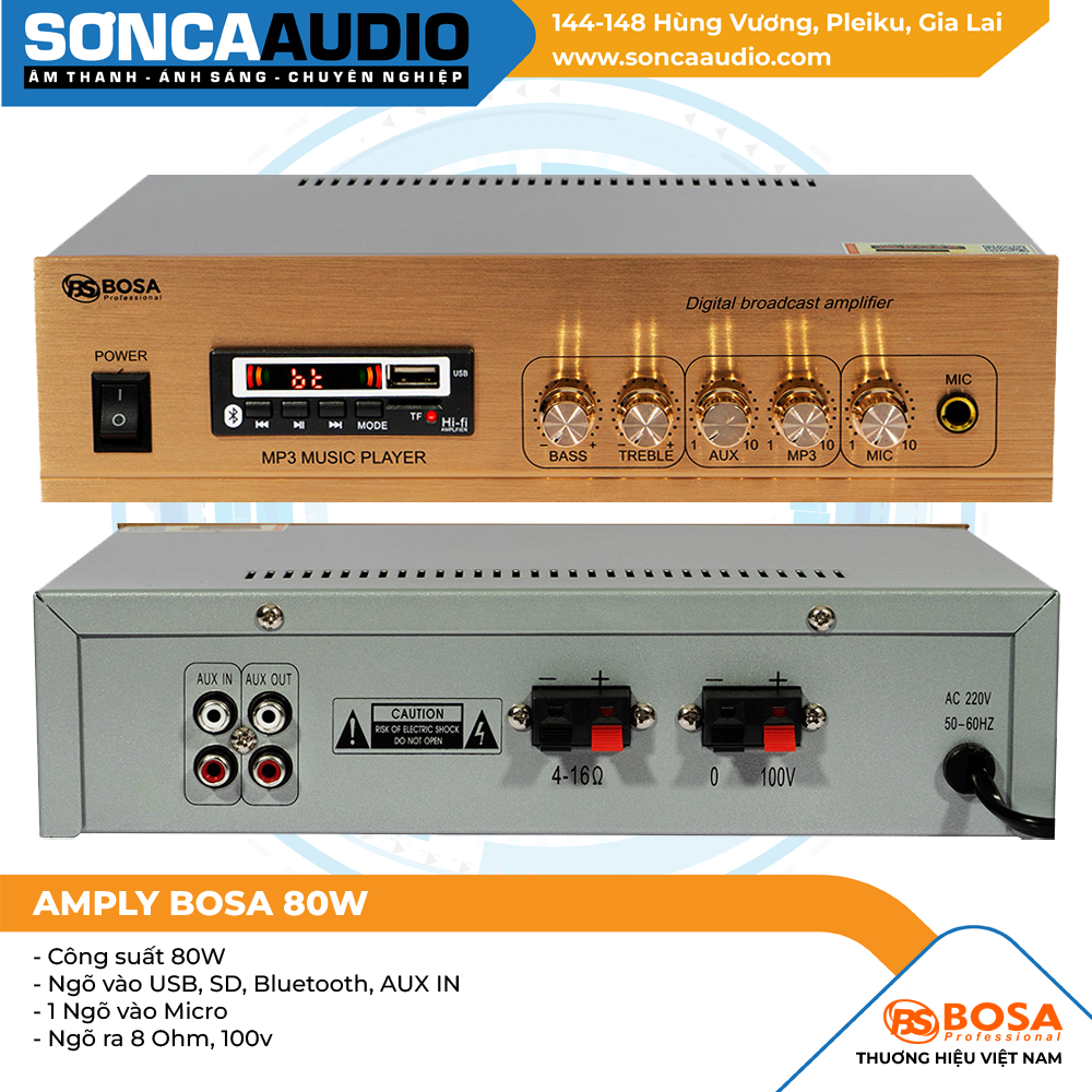 Amply Bosa 80W