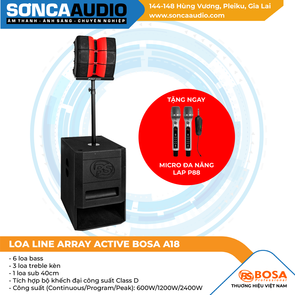 Loa line array Bosa A18 - Bán theo chiếc