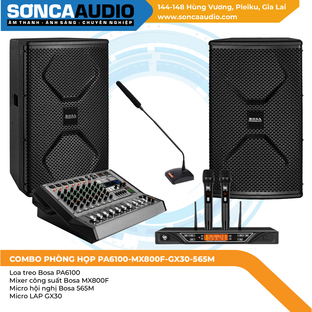 COMBO PHÒNG HỌP PA6100-MX800F-GX30-565M